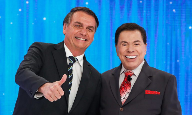 Presidente da República Jair Bolsonaro, durante entrevista ao apresentador Silvio Santos. Foto: Alan Santos/PR