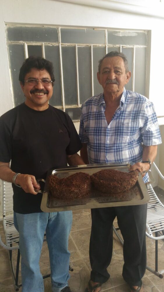 Antonio Fernando com seu pai Claudevar Franklin Bezerra