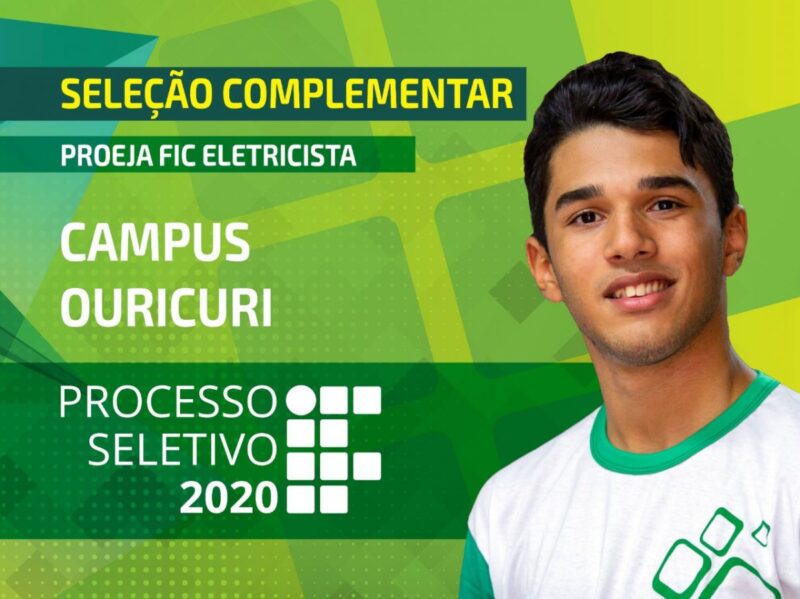 Seleção Complementar proeja Fic Eletricista
