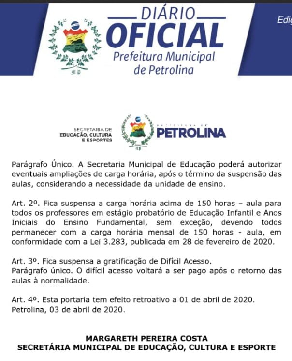 Prefeito de Petrolina nomeia mais cargos comissionados e corta salários e benefícios de servidores