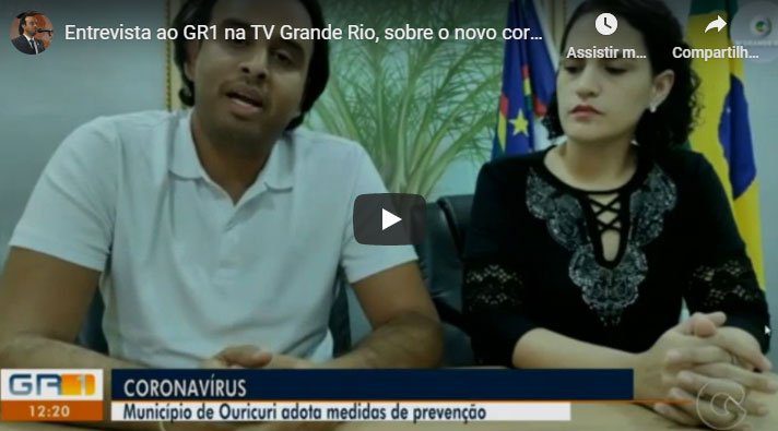 Prefeito Ricardo Ramos na TV Grande Rio sobre coronavirus