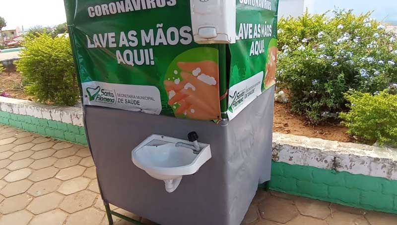 "Lave as Mãos" da Prefeitura no Socorro não funciona durante a feira!