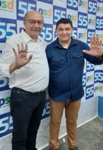 Presidente do PSL participa de convenção para lançar Gildevan e Francinete em Santa Filomena-PE 2 Cícero de Adonias com Gildevan Melo