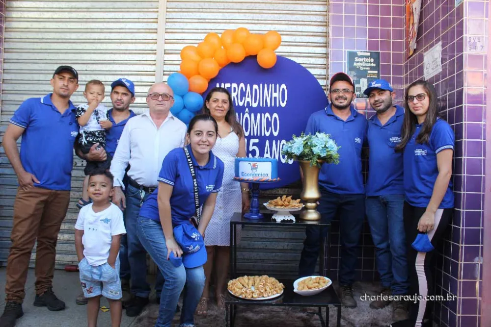 Santa Filomena: Mercadinho Econômico comemora 15 anos com grande festa!