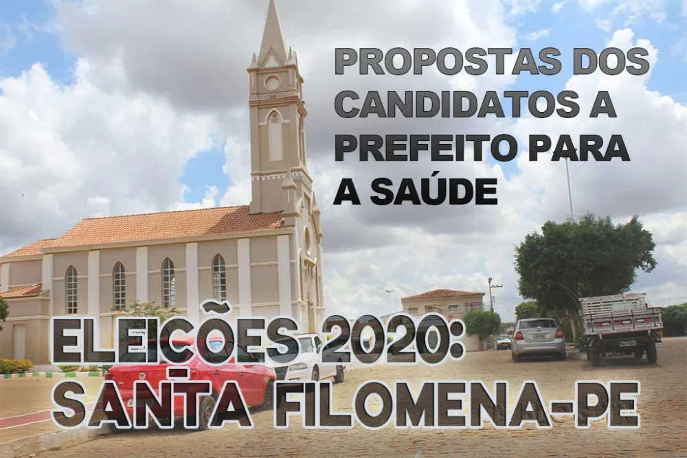 Eleições 2020: os planos dos candidatos a prefeito de Santa Filomena para a Saúde