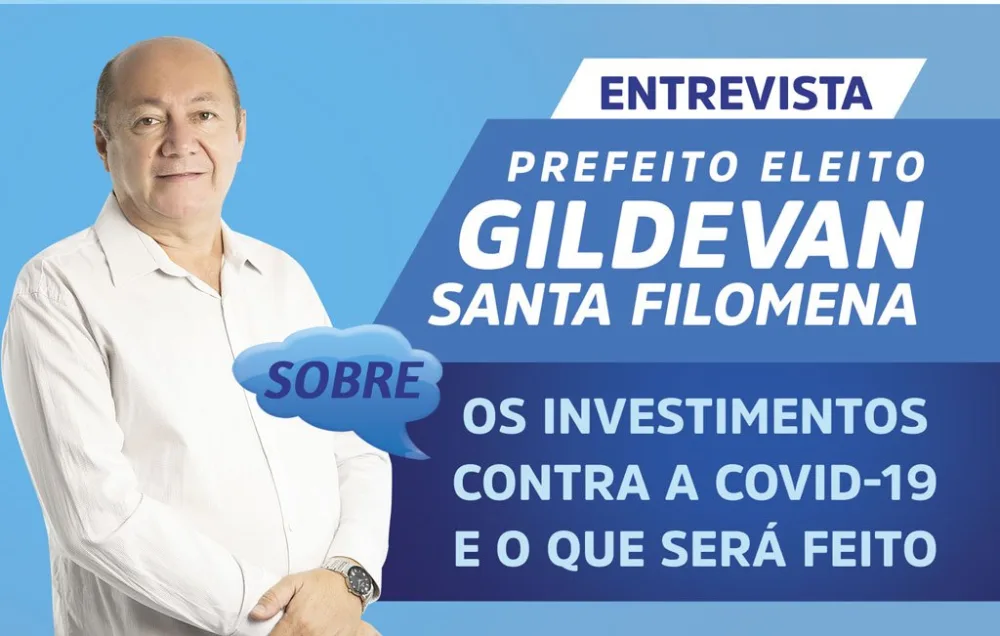 Prefeito Gildevan questiona falta de investimento na saúde com recursos da pandemia