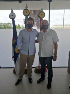 Prefeito Miguel Coelho com prefeito Gildevan Melo