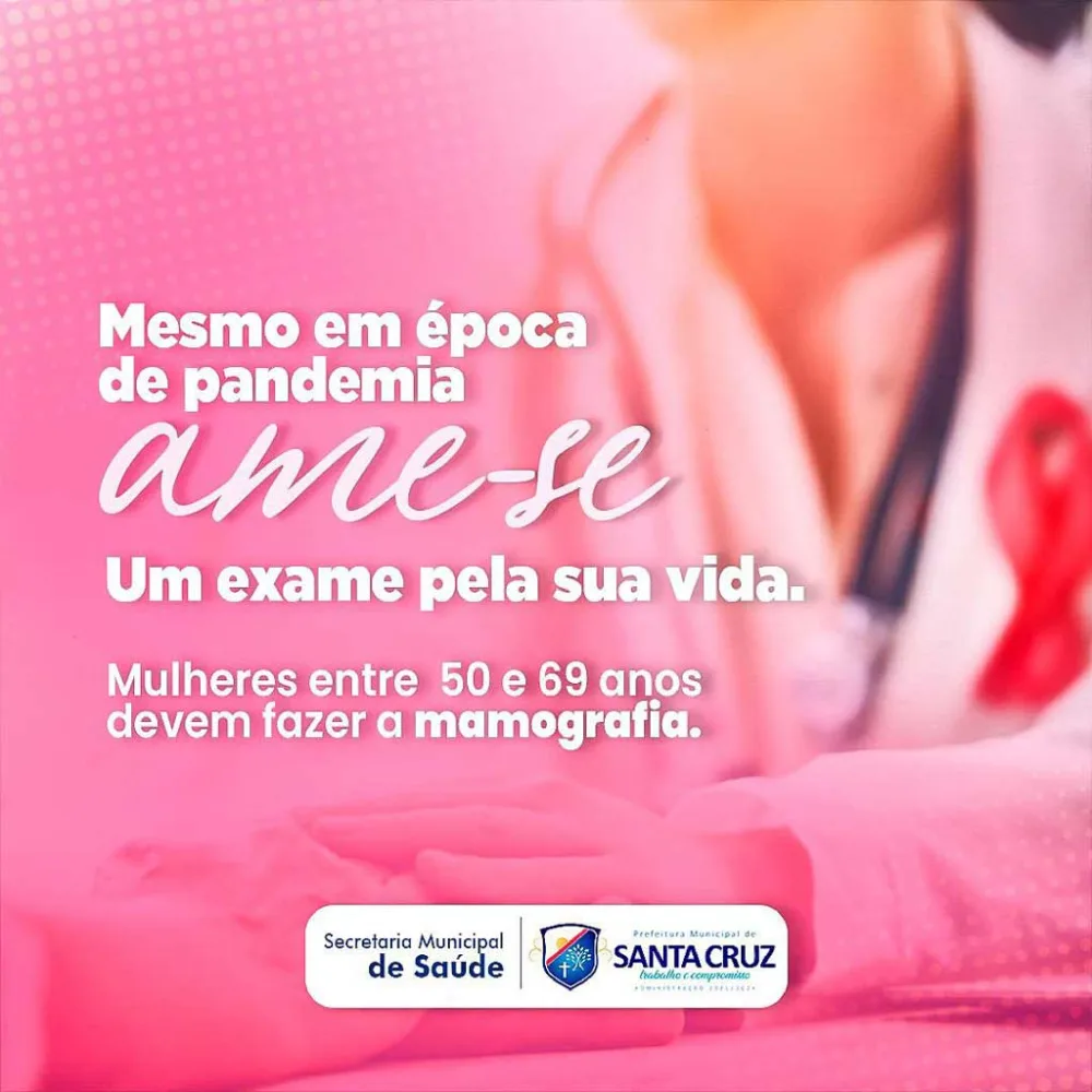 Prefeitura de Santa Cruz faz mutirão para oferecer exames de mamografia