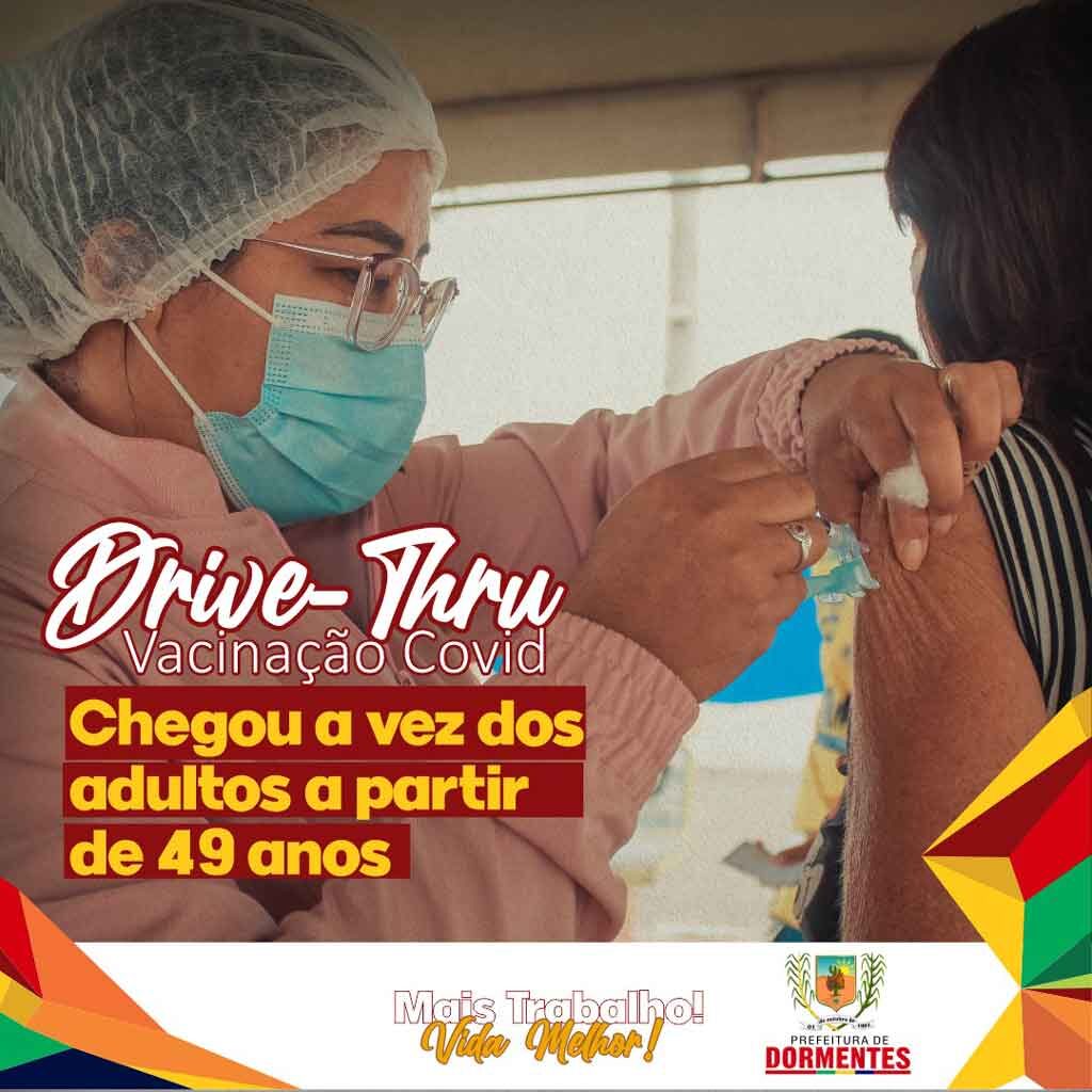 Dormentenses com 49 anos ou mais podem se vacinar contra Covid-19 a partir deste sábado (19) 2 Vacinacao 49 anos dormentes2