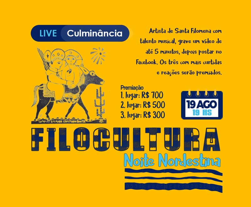 Prefeitura de Santa Filomena lança projeto cultural 'FiloCultura' que vai premiar alunos, escolas e artistas locais