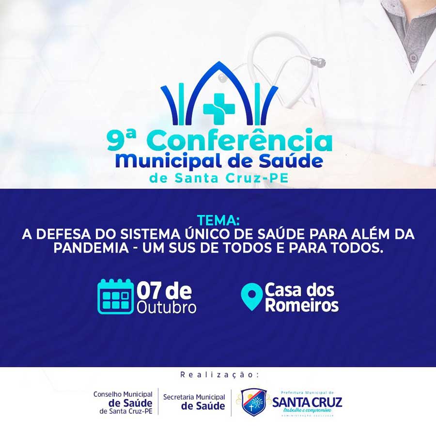9ª Conferência Municipal de Saúde de Santa Cruz - PE