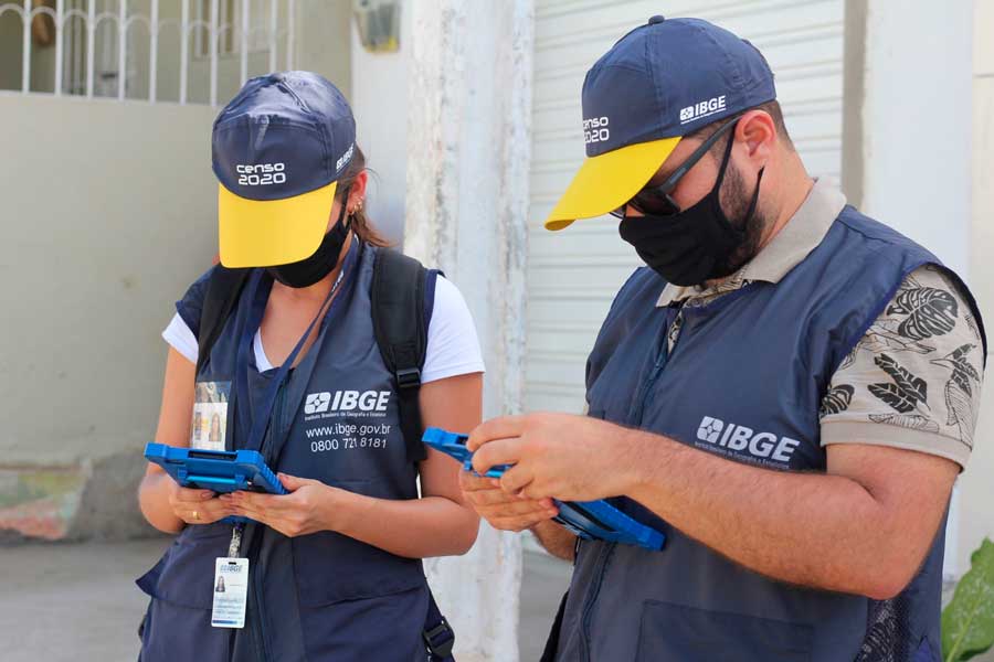 IBGE abre 13 vagas temporárias para o Censo 2022 em Santa Cruz; inscrições abertas até 29/12