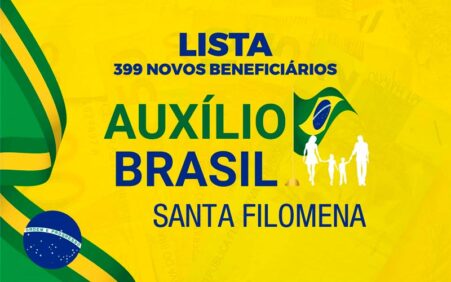 Assistência Social divulga lista com 399 novos beneficiários do Auxílio Brasil em Santa Filomena