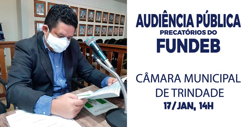 Vereador Jaércio Sá sobre o rateio do Fundeb em Trindade