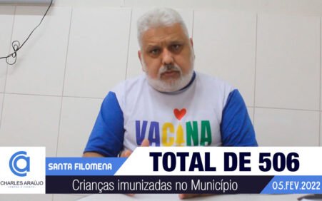 Dia D de Vacinação Infantil contra a Covid logra excelente resultado em todo o município de Santa Filomena