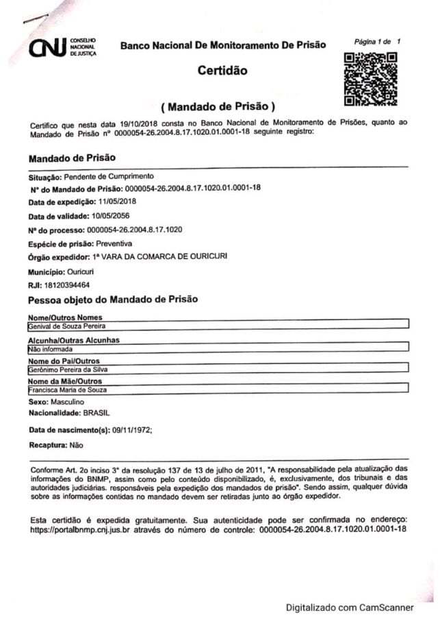 Preso em Brasília-DF acusado de homicídio de Santa Filomena, 17 anos após o crime 3 WhatsApp Image 2022 02 02 at 19.53.42 1