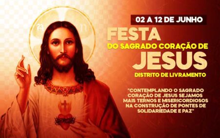 Livramento divulga Programação da Festa do Sagrado Coração de Jesus; de 02 a 12 de junho
