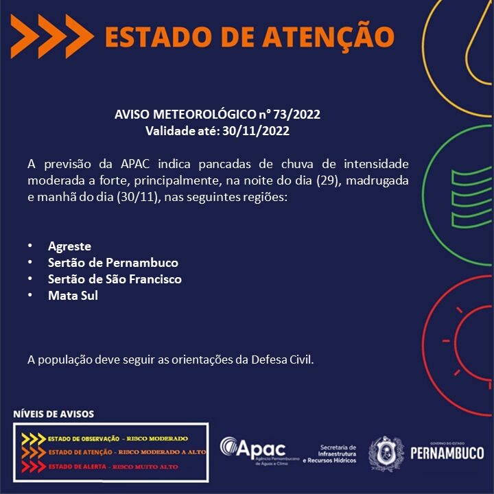 Apac alerta para chuvas moderadas a fortes no Sertão 2 Figura aviso 73