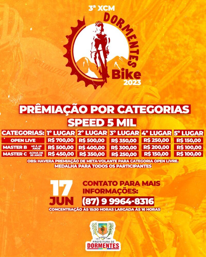Abertas as inscrições para a 3ª XCM Dormentes Bike; premiação ultrapassa R$ 25 mil 4 ARTE XCM 2023 1 scaled