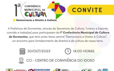 Dormentes realiza 1ª Conferência de Cultura nesta segunda (30); confira programação