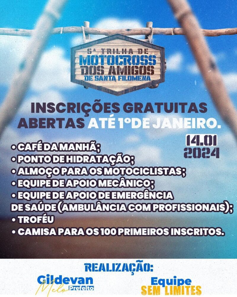 Trilha de Motocross dos Amigos de Santa Filomena bate recorde de inscrições 2 Trilha Motocross 2023 scaled