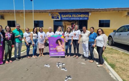 População e estudantes realizam 'Blitz pelo Fim da Violência Contra Mulheres e Meninas' em Santa Filomena (PE)