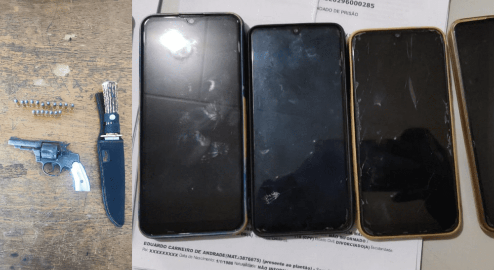 Em Santa Filomena Policia Civil recupera de celulares roubados e apreende armas