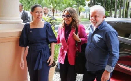 Governadora convida Lula e Janja para jantar no Palácio do Campo das Princesas