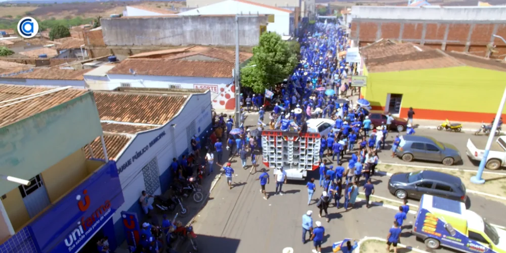 Gildevan Melo e Rivaldino Reis realizam a maior caminhada e comício da história de Santa Filomena (PE) 4 Maior caminhada charlesaraujo.com .br scaled
