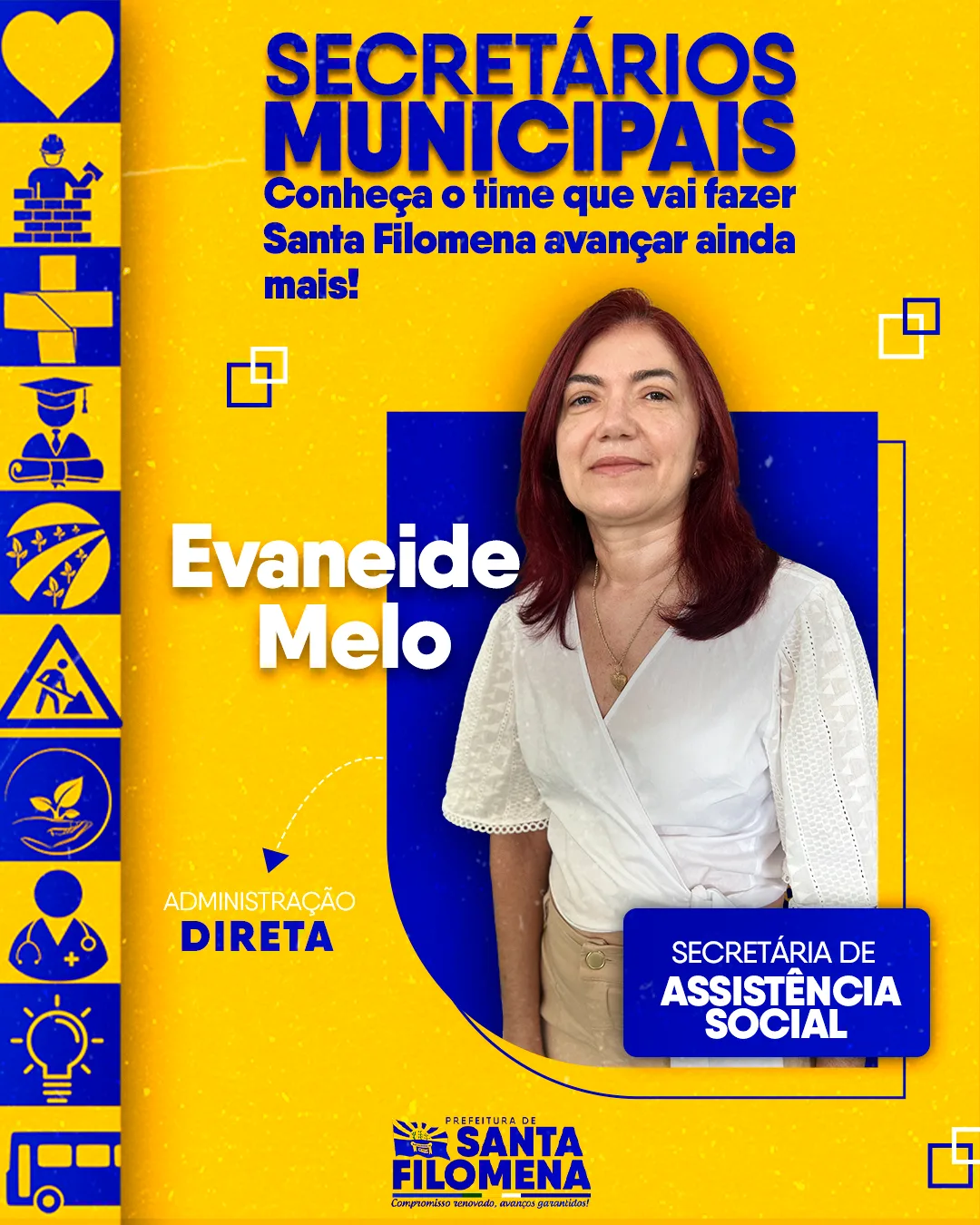 Conheça Evaneide Melo – Secretária de Assistência Social 2 Evaneide png