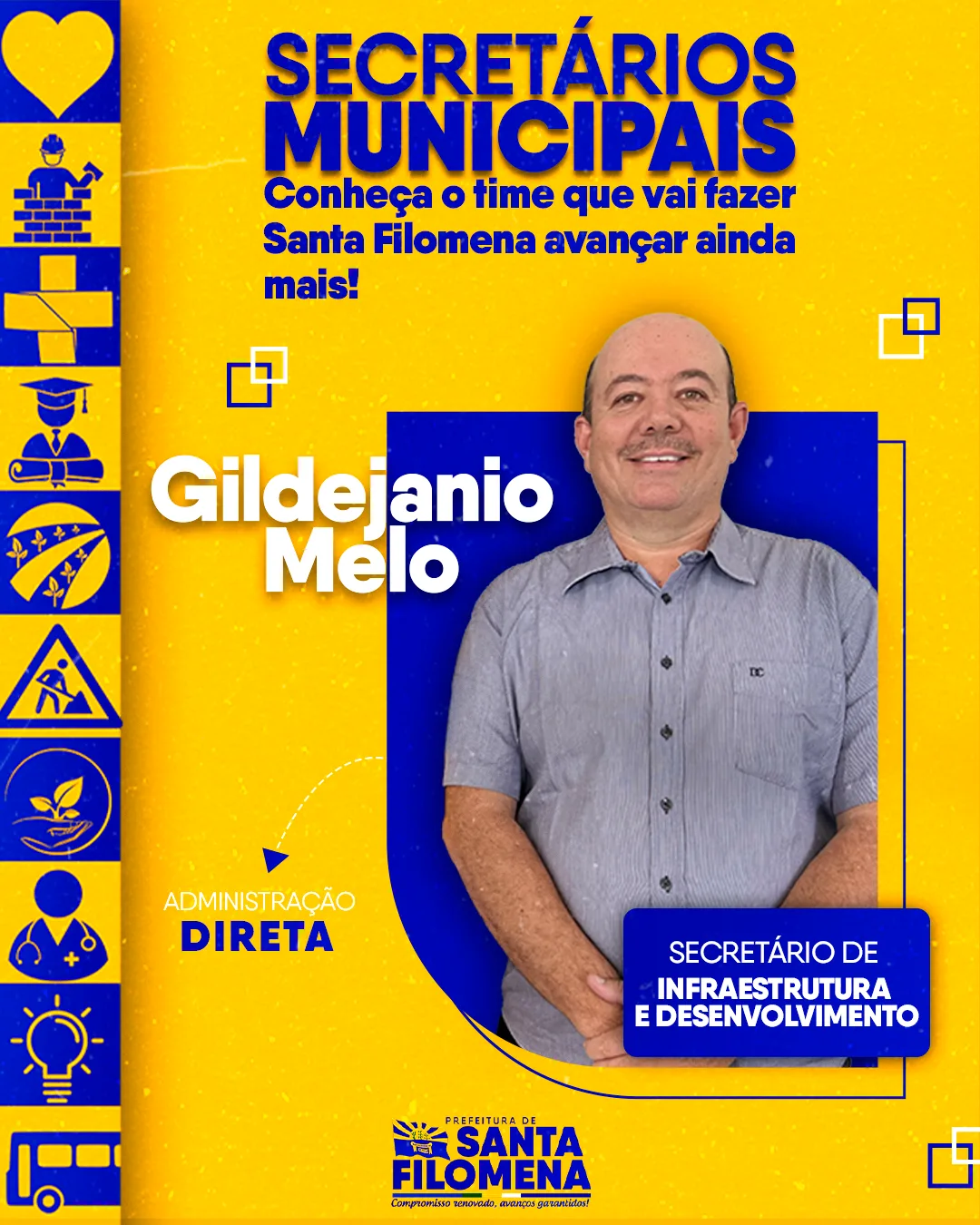 Conheça Gildejânio Melo - Secretário de Infraestrutura e Desenvolvimento 2 Gildejanio Melo png