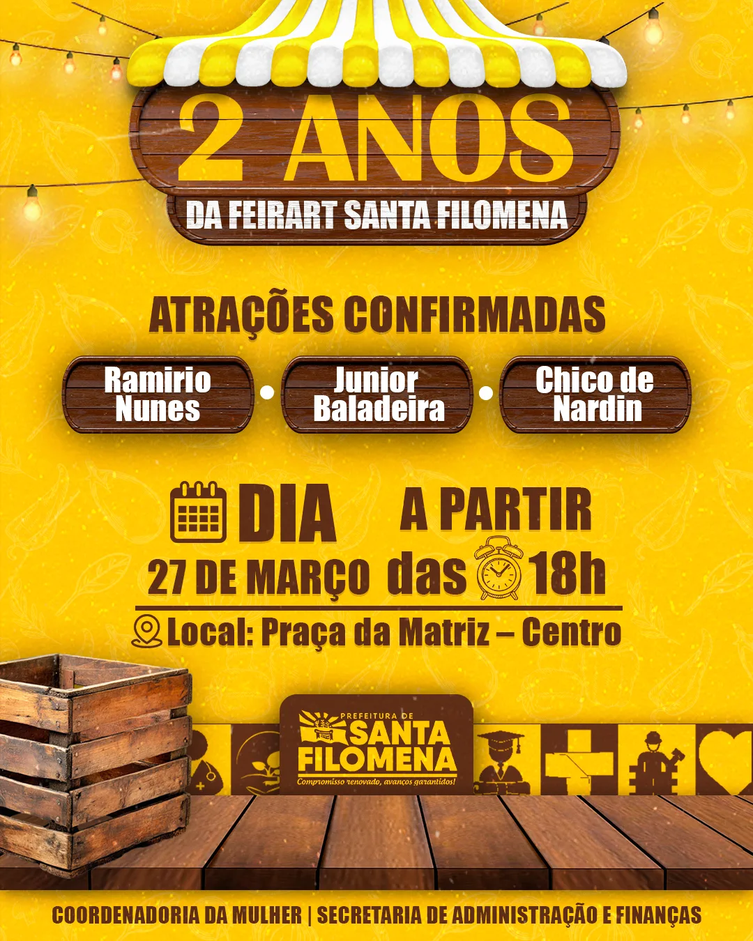 FeirArt Santa Filomena completa 2 anos com festa e muita cultura!
