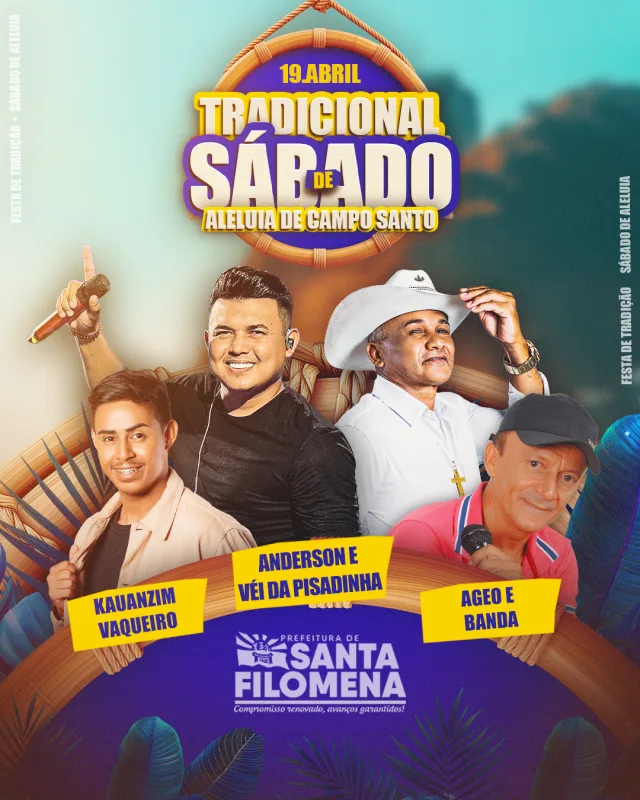 Campo Santo realiza o Melhor Sábado de Aleluia do Araripe no dia 19 de abril 2 Tradicional Festejo do Sábado de Aleluia do Distrito de Campo Santo; 19 de abril
