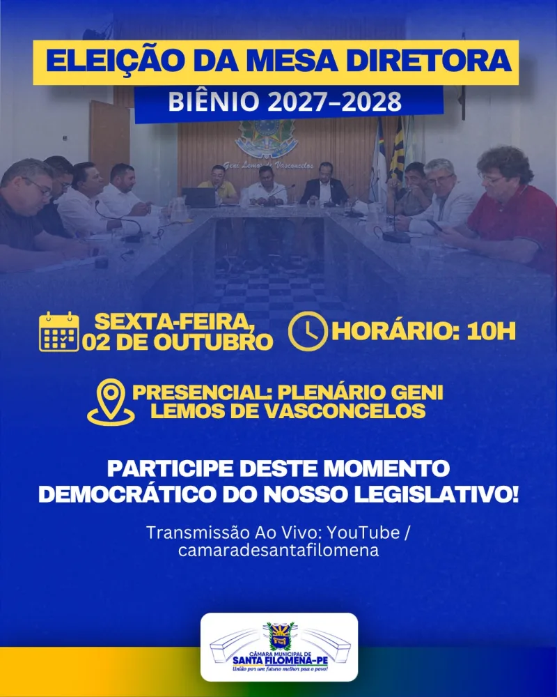 Câmara de Santa Filomena elege Mesa Diretora para o biênio 2027–2028 nesta sexta-feira 5 7ef491ae b13d 4232 be1c a35f6ff34d62 scaled